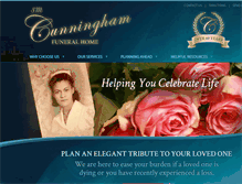 Tablet Screenshot of cunninghamfunerals.com
